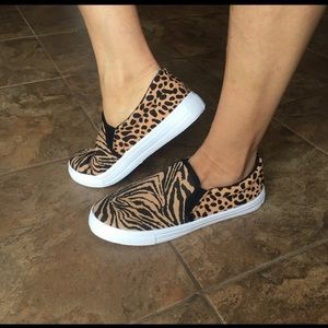 Qupid Leopard Sneakers